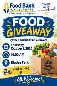 Food Giveaway from the Food Bank of Delaware